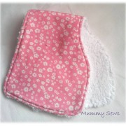 pink flower Burp Cloth bk